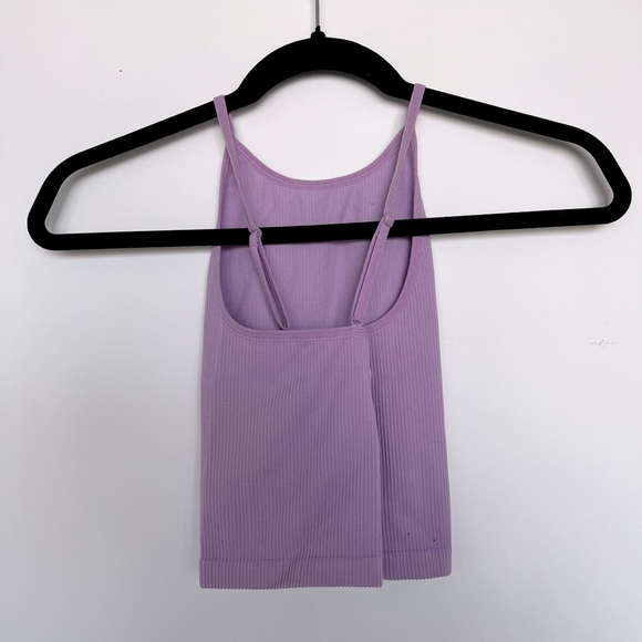 Aritzia ribbed purple tank top - Picture 3 of 3